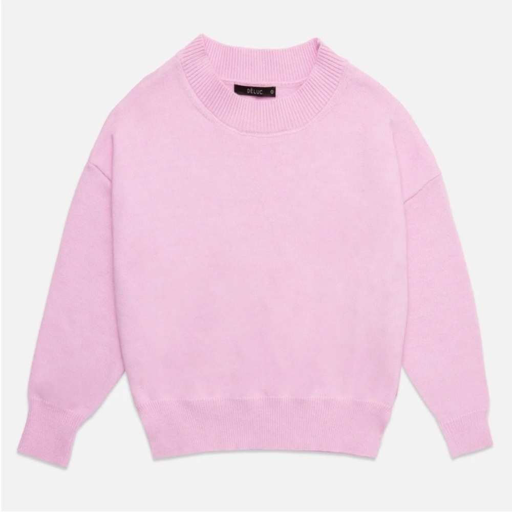 DELUC Livorno Pink Crew Neck Sweater size small - Picture 3 of 7